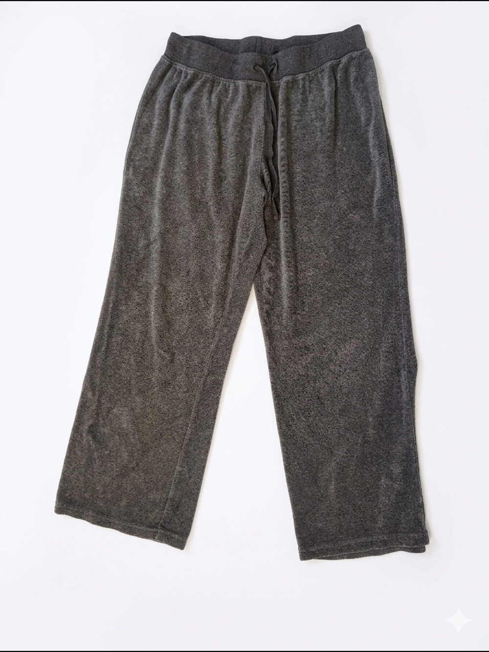Ny&C Sport Charcoal Gray Plush Lounge Pants - Comfort Fit Medium Short